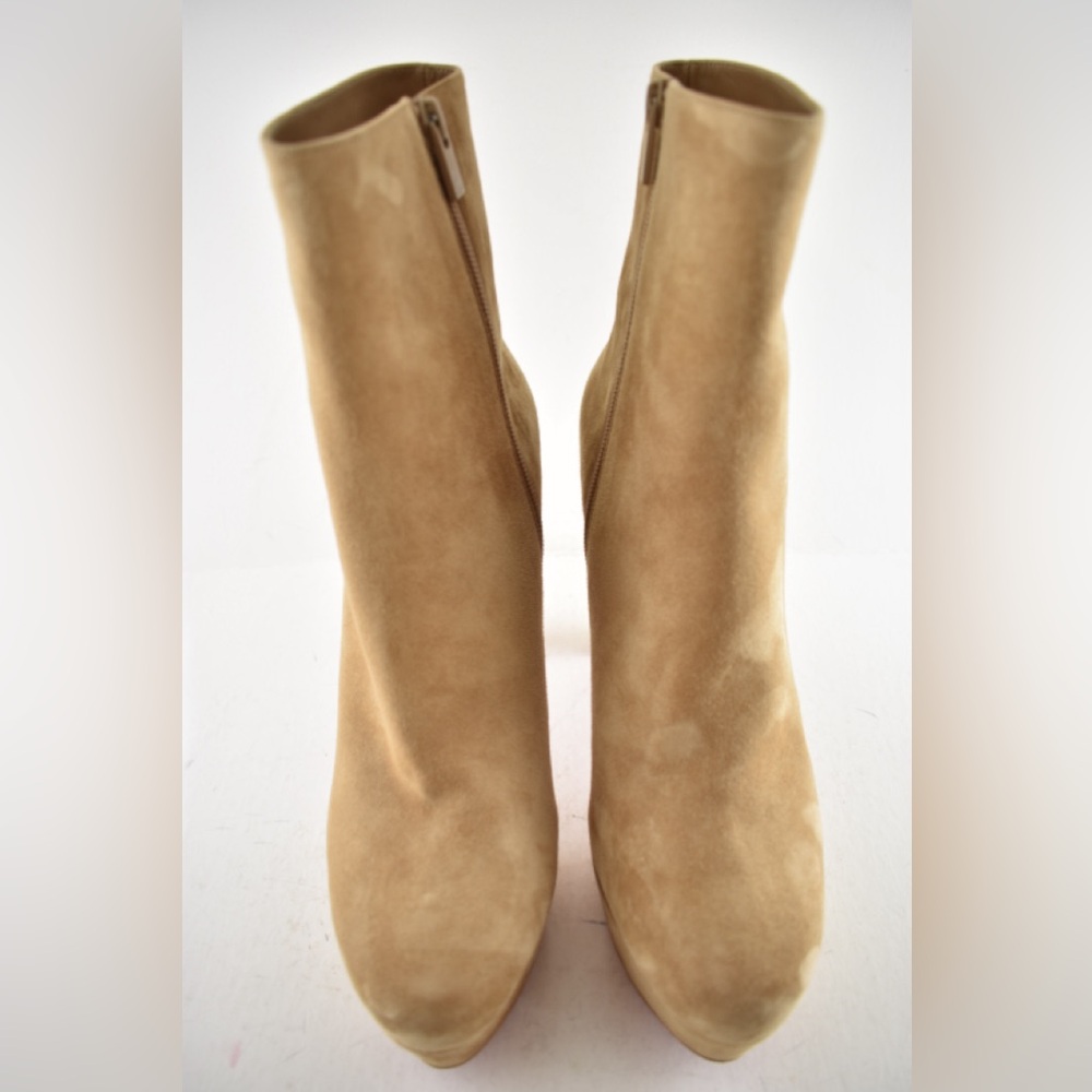 Christian Louboutin Loo Booty 130 Lionne Beige Platform Heel Ankle Boot 40.5 - Picture 7 of 15